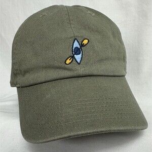 LIFE IS GOOD Hat Men’s Women’s Green Kayak Just Add Water Chill Cap Adjustable